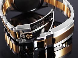 ROLEX 勞力士 Cosmograph Daytona 宇宙計時型 迪通拿 116523 <font color="#0080FF">稀少停產款藍色賽車面盤</font> 計時碼表 <font color="#f5dea8">18K黃金 半金款</font> 賽車錶 <font color="#ff0000">G字頭</font> 自動上鍊 40mm