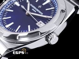 Vacheron Constantin 江詩丹頓 VC Oversea 縱橫四海 4500V/110A-B128 <font color="#FF0000"> 易拆卸替換錶帶裝置，日內瓦印記 2022年保單 </font> <font color="#05f0f0"> 絕美氣質出眾的藍面大三針 台灣公司貨 一錶三戴</font> 自動上鏈&nbsp;41mm