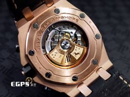 Audemars Piguet 愛彼 AP錶 Royal Oak Offshore 皇家橡樹離岸型 計時碼表 26470OR.00.A002CR.01 <font color="#ffecc2">18K玫瑰金材質 小金貓</font>&nbsp;<font color="#FF0000">2020年保單</font>&nbsp;自動上鍊 42mm