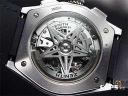 ZENITH 真力時 Defy El Primero 21 高振頻 1/100秒 計時碼錶 95.9000.9004/78.R582 <font color="#05f0f0">鏤空面盤 鈦金屬材質</font> <font color="#FF0000">2025年保單</font> 自動上鍊 44mm