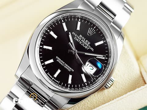 ROLEX 勞力士 DateJust 經典 蠔式日誌型 126200 黑色面盤 3235機芯 2025年保卡 自動上鍊 36mm