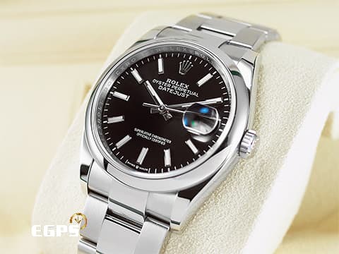 ROLEX 勞力士 DateJust 經典 蠔式日誌型 126200 黑色面盤 3235機芯 2025年保卡 自動上鍊 36mm