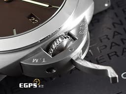 PANERAI 沛納海 LUMINOR MARINA PAM351 PAM00351 三日鍊 <font color="#f97171">金色指針 鈦金屬材質 鐵鏽色三明治面盤 透明錶背</font>&nbsp;<font color="#ff0000">台灣公司貨</font>&nbsp;自動上鏈 44mm