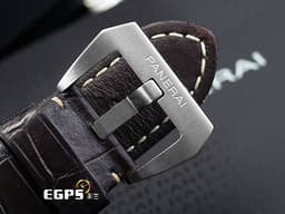 PANERAI 沛納海 LUMINOR MARINA PAM351 PAM00351 三日鍊 <font color="#f97171">金色指針 鈦金屬材質 鐵鏽色三明治面盤 透明錶背</font>&nbsp;<font color="#ff0000">台灣公司貨</font>&nbsp;自動上鏈 44mm