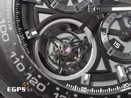 Tag Heuer 泰格 豪雅 Carrera Calibre Heuer 02T 卡萊拉系列 Tourbillon Chronograph&nbsp;計時碼錶 CAR5A8W.FT6071 <font color="#05f0f0">鍛造碳 + 黑色PVD鈦金屬 鏤空面盤 陀飛輪</font><font color="#FF0000"> 台灣公司貨</font> 自動上鍊 45mm