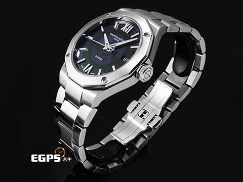 BAUME &amp; MERCIER 名士 classima M0A10749 Riviera 50 週年特別版 限量273支&nbsp;秘密「1973」標誌 透明藍色藍寶石錶盤   2023年保卡 快拆功能系統&nbsp;自動上鏈 42mm