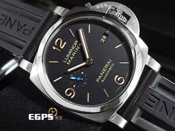 PANERAI 沛納海 Luminor Marina PAM01312 三日鍊 PAM1312 <font color="#ff8647">經典三明治面盤 菸草面</font> 絕版透背 藍色小秒針 <font color="#FF0000">2017年台灣公司貨</font> 自動上鍊 44mm