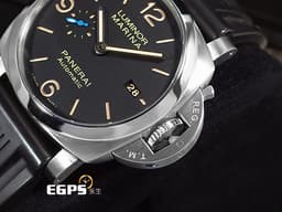 PANERAI 沛納海 Luminor Marina PAM01312 三日鍊 PAM1312 <font color="#ff8647">經典三明治面盤 菸草面</font> 絕版透背 藍色小秒針 <font color="#FF0000">2017年台灣公司貨</font> 自動上鍊 44mm