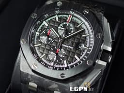 Audemars Piguet 愛彼 AP錶 Royal Oak Offshore 皇家橡樹 離岸型 26400AU.OO.A002CA.01 計時碼表 26400 AU <font color="#FF0000">ROO 絕版稀有鍛造炭材質</font>&nbsp;<font color="#ff0000">已回原廠換機芯完整保養 保固至2028年</font>&nbsp;自動上鍊 44mm