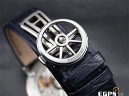 BREGUET 寶璣 Marine 航海系列 航海家 海之王子 5517BB/Y2/9ZU 18K白金材質&nbsp;<font color="#05f0f0">寶齊萊藍機刻雕花波浪紋面盤</font>&nbsp; <font color="#FF0000">2019年保單</font>&nbsp;自動上鍊 40mm