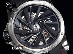 ROGER DUBUIS 羅傑杜彼 DBEX0602 Excalibur<font color="#ff0000"> 王者系列 </font>不鏽鋼材質<font color="#0582f5"> 藍色放射紋面盤</font> 夜光指針及時標 <font color="#fafa01">2019年保單 台灣公司貨</font>&nbsp; 自動上鍊 45mm