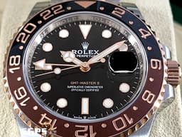 ROLEX 勞力士 GMT-Master II 格林威治型 126711CHNR 兩地時區 <font color=#BB3D00>棕黑雙色 陶瓷錶圈 沙士圈</font> 126711 CHNR 永恆玫瑰金 半金款 <font color=#FF0000>2024年保卡</font> 自動上鏈 40mm