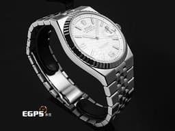 ROLEX 勞力士 Land-Dweller 40 蠔式 陸行者 127334 <font color="#ededed">醇白色蜂巢圖案錶面</font> 大三針 不鏽鋼&nbsp;<font color="#fa00fa">最新款7135型機芯 透明錶背</font>&nbsp;18K白金經典三角坑紋外圈&nbsp;<font color="#FF0000">2026年保卡 纖薄紀念型（Flat Jubilee）錶帶</font>&nbsp;自動上鍊 40mm