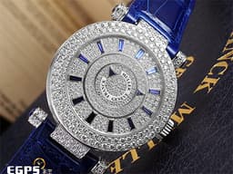 FRANCK MULLER  FM  法蘭穆勒 Double Mystery 神秘 DM42D2RCD <font color=#FF0000> 原鑲滿天星鑽石面盤、雙排鑽圈、鑽耳、鑽扣 </font> 18K白金材質 自動上鍊 42mm