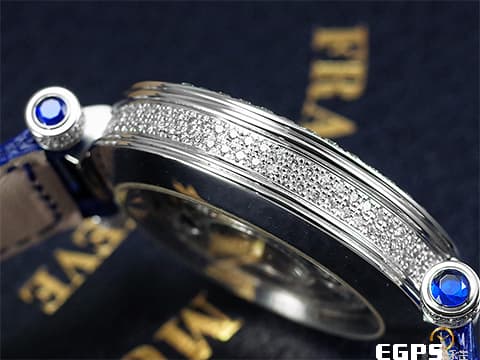 FRANCK MULLER  FM  法蘭穆勒 Double Mystery 神秘 DM42D2RCD  原鑲滿天星鑽石面盤、雙排鑽圈、鑽耳、鑽扣  18K白金材質 自動上鍊 42mm