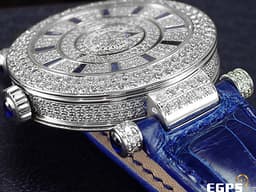 FRANCK MULLER  FM  法蘭穆勒 Double Mystery 神秘 DM42D2RCD <font color=#FF0000> 原鑲滿天星鑽石面盤、雙排鑽圈、鑽耳、鑽扣 </font> 18K白金材質 自動上鍊 42mm