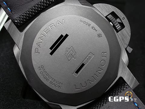 PANERAI 沛納海 Luminor Marina Carbotech™ PAM01661&nbsp;碳纖維複合材質錶殼 PAM1661 藍色夜光三明治面盤&nbsp;三日鍊 小秒針 2022年保單 自動上鍊 44mm