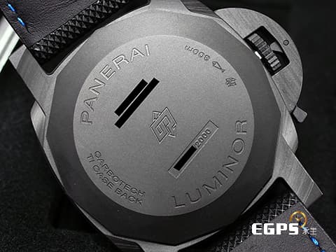 PANERAI 沛納海 Luminor Marina Carbotech 碳纖維複合材質錶殼 PAM1661 ���色夜光三明治面盤 PAM01661 三日鍊 小秒針 2022年保單 自動上鍊 44mm