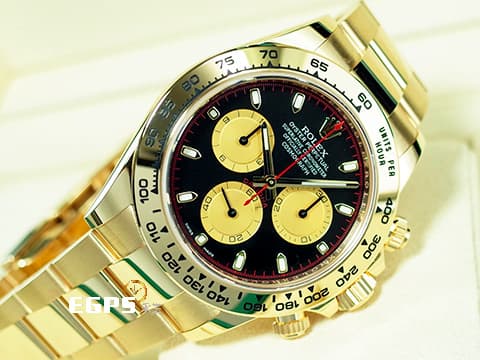 ROLEX 勞力士 Daytona 迪通拿 116508 計時碼表 2019年保單 保羅紐曼面盤  經典黃黑配色面盤  此錶歡迎各路錶友以RM、 PP、AP、勞力士 來店交換，本店將以最高價評估～ 黃K金材質 自動上鍊 40mm
