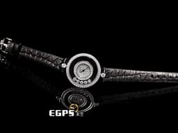 CHOPARD 蕭邦 Happy Diamonds 快樂鑽 20/3957 18K白金材質&nbsp;<font color="#05f0f0">滿天星鑽石面盤 5顆跑鑽</font>&nbsp;石英機芯 25mm