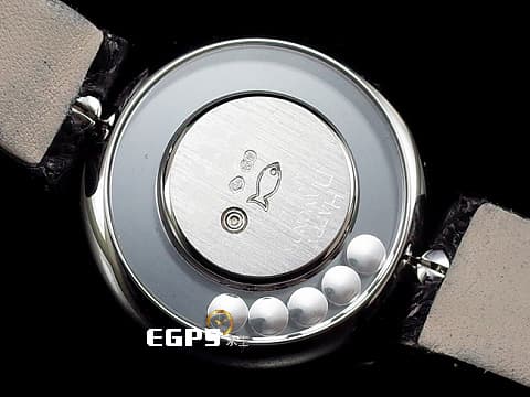 CHOPARD 蕭邦 Happy Diamonds 快樂鑽 20/3957 18K白金材質&nbsp;滿天星鑽石面盤 5顆跑鑽&nbsp;石英機芯 25mm