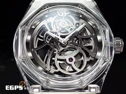 GIRARD PERREGAUX GP 芝柏 LAUREATO 桂冠系列 ABSOLUTE LIGHT 81071-43-231-FB6A <font color="#05f0f0">八角形藍寶石水晶玻璃錶殼 鏤空面盤</font> <font color="#ff0000">2020年保單 全球限量88只 新錶訂價：2,530,000元</font>&nbsp;自動上鏈&nbsp;44mm