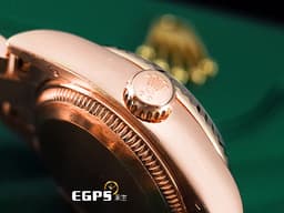 ROLEX 勞力士 Datejust 179175 永恆玫瑰金材質 <font color="#05f0f0">原廠鑲嵌鑽石時標</font> <font color="#fbefdf">日亮金色面盤</font>&nbsp;<font color="#FF0000">已回勞力士服務中心做保養 延長保固到2028年 </font>自動上鍊&nbsp;26mm