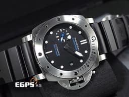 PANERAI 沛納海 Luminor Submersible PAM973 三日鍊 <font color="#4169e1">藍色小秒針</font> PAM00973 <font color="#FF0000"> 2020年保卡 台灣公司貨</font>&nbsp;不鏽鋼材質 潛水錶 自動上鍊 42mm