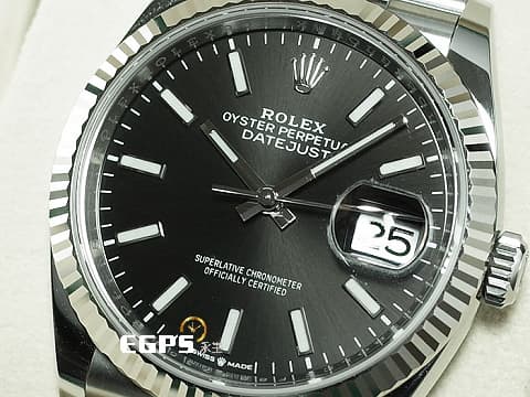 ROLEX 勞力士 Datejust 36 蠔式日誌型 126234 經典 DJ36 經典三角坑紋外圈&nbsp;2024年保卡 紀念型（Jubilee）五銖錶帶 自動上鍊 36mm