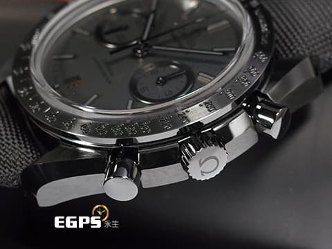 OMEGA 歐米茄 Speedmaster 超霸 31192445101005 計時碼表 黑色陶瓷材質&nbsp;月之暗面「黑黑腕錶」2021年台灣公司貨 同軸擒縱 自動上鏈 44.25mm
