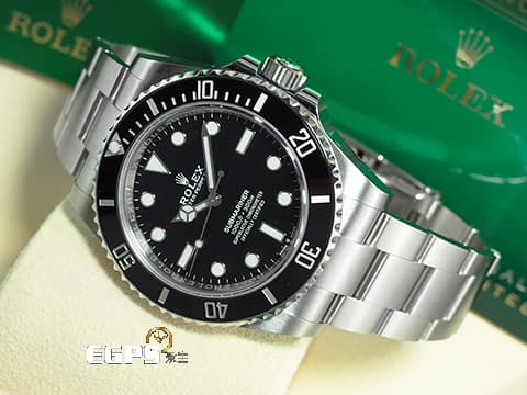 ROLEX 勞力士 Submariner 潛航者 124060 陶瓷框 黑水鬼 經典無日曆黑水鬼 2024年新式保卡  潛水錶 自動上鍊 41mm