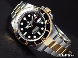 ROLEX 勞力士 Submariner Date 蠔式 潛航者 126613LN 陶瓷框 <font color=#f5dea8>18K黃金 半金款 黑水鬼</font> 126613 LN <font color=#FF0000>新款3235機芯 2024年保卡</font> 潛水錶 自動上鍊 41mm