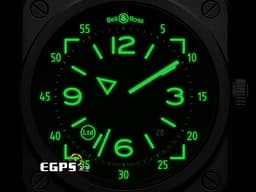 Bell &amp; Ross 柏萊士 Instruments系列 BR03-92-CBL 黑陶瓷 <font color="#00ff00">綠色藍寶石水晶玻璃</font> HUD抬頭顯示器概念 <font color="#FF0000">全球限量999只 2020年保卡 台灣公司貨</font>&nbsp;飛行錶 自動上鍊 42mm