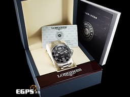 LONGINES 浪琴 Hydro Conquest 康卡斯 深海征服者 L37824566 浪鬼 <font color=#FF0000>黑色陶瓷錶圈 黑色面盤 黑水鬼</font> 不鏽鋼 <font color=#FF0000>2024年保單</font> 潛水錶 自動上鍊 43mm