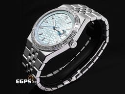 ROLEX 勞力士 Land-Dweller 127386 PT950 鉑金材質&nbsp;<font color="#fa00fa">最新系列 陸行者 勞力士數一數二的透背錶款</font><font color="#05f0f0"> 醇冰藍色蜂巢圖案錶面 原廠鑲嵌鑽石錶圈、梯形鑽石時標</font>&nbsp;<font color="#FF0000">2026年保卡 纖薄紀念型（Flat Jubilee）錶帶</font>&nbsp;自動上鍊 40mm
