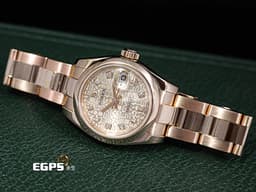 ROLEX 勞力士 Lady-Datejust 26 蠔式日誌型 179165 <font color="#f8c47c">紀念浮雕面盤 電腦面 原廠鑽石時標</font>&nbsp;DJ26 玫瑰金材質&nbsp;<font color="#FF0000">台灣公司貨 蠔式（Oyster）三節板帶</font> 自動上鍊 26mm