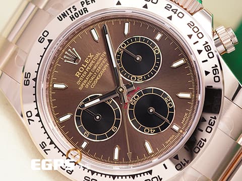 ROLEX 勞力士 Cosmograph Daytona 宇宙計時型 迪通拿 126505&nbsp;最新款&nbsp;巧克力色熊貓面盤&nbsp;計時碼表 永恆玫瑰金&nbsp;新款4131機芯 2025年保卡&nbsp;賽車錶 自動上鍊 40mm