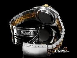 ROLEX 勞力士 DATEJUST 16233 經典蠔式日誌型 自動上鍊 黃K金半金款 <font color="#FF0000">原鑲包檯十鑽面，台灣公司貨&nbsp;&nbsp;</font>自動腕錶 36mm