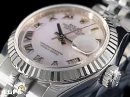ROLEX 勞力士 Datejust 179174 DJ26 不鏽鋼材質&nbsp;<font color="#05f0f0">珍珠貝母面盤 紀念型錶帶</font>&nbsp;<font color="#ff0000">台灣公司貨</font> 自動上鍊 26mm