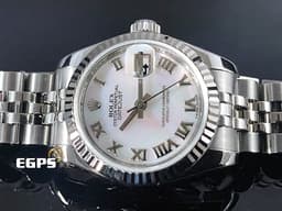 ROLEX 勞力士 Datejust 179174 DJ26 不鏽鋼材質&nbsp;<font color="#05f0f0">珍珠貝母面盤 紀念型錶帶</font>&nbsp;<font color="#ff0000">台灣公司貨</font> 自動上鍊 26mm