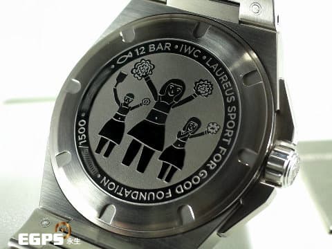 IWC 萬國 INGENIEUR 工程師系列  IW323909 不鏽鋼材質&nbsp;勞倫斯體育公益基金會 藍色面盤&nbsp;特別款 限量1500只&nbsp;自動上鍊 40mm