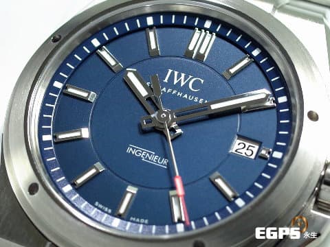 IWC 萬國 INGENIEUR 工程師系列  IW323909 不鏽鋼材質&nbsp;勞倫斯體育公益基金會 藍色面盤&nbsp;特別款 限量1500只&nbsp;自動上鍊 40mm