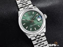 ROLEX 勞力士 Datejust 31 經典 蠔式日誌型 278240 <font color="#00fa9a">薄荷綠色面盤</font> DJ31 不鏽鋼 <font color="#FF0000">2026年保卡 紀念型（Jubilee）五銖錶帶</font> 自動上鍊 31mm