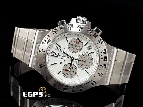 BVLGARI 寶格麗 BULGARI Diagono系列 Tachymetric Chronograph 計時碼錶 CH40STA 不鏽鋼材質 灰白熊貓計時面盤&nbsp;自動上鍊 40mm