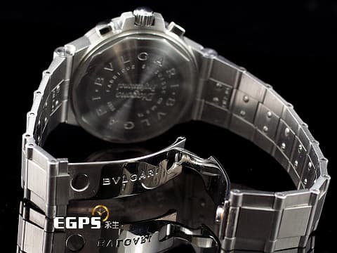 BVLGARI 寶格麗 BULGARI Diagono系列 Tachymetric Chronograph 計時碼錶 CH40STA 不鏽鋼材質 灰白熊貓計時面盤&nbsp;自動上鍊 40mm