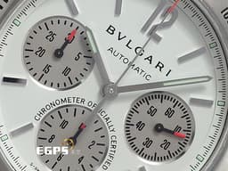 BVLGARI 寶格麗 BULGARI Diagono系列 Tachymetric Chronograph 計時碼錶 CH40STA 不鏽鋼材質 <font color="#05f0f0">灰白熊貓計時面盤</font>&nbsp;自動上鍊 40mm