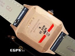 CARTIER 卡地亞 SANTOS DE CARITER  山度士 WGSA0021 18K玫瑰金材質&nbsp;&nbsp;<font color="#05f0f0">鍍銀磨砂陽光射線紋飾錶盤</font><font color="#FF0000">&nbsp;2025年保卡</font>&nbsp;石英機芯 32mm