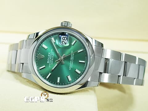 ROLEX 勞力士 Datejust 31 蠔式日誌型 278240 薄荷綠色面盤 經典 DJ31 不鏽鋼 2024年新式保卡 自動上鍊 31mm