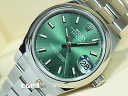 ROLEX 勞力士 Datejust 31 蠔式日誌型 278240 <font color=#00fa9a>薄荷綠色面盤</font> 經典 DJ31 不鏽鋼 <font color=#FF0000>2024年新式保卡</font> 自動上鍊 31mm