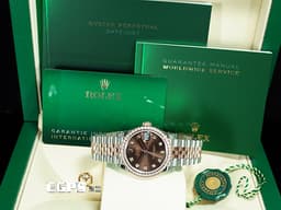 ROLEX 勞力士 DateJust 278381 18K永恆玫瑰金&amp;不鏽鋼材質 半金款 <font color="#d9c0af">巧克力色面盤</font> <font color="#05f0f0">原廠鑲嵌鑽石錶圈、時標</font>&nbsp;<font color="#FF0000">2020年新式保卡</font> 自動上鍊 31mm